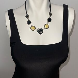 LIA SOPHIA Milky Way necklace MOP & glass stones